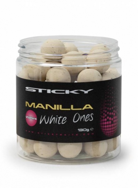 Sticky Baits Manilla White Ones 16mm Wafters