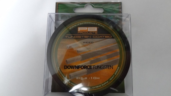 PB Products Downforce Tungsten Hooklink Weed 20lb  10m