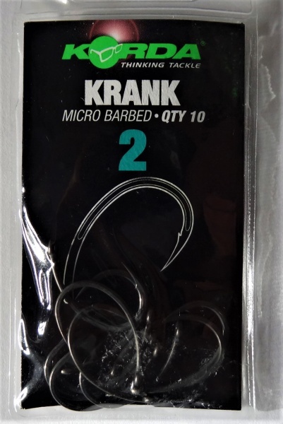 Korda Krank Size 2 Micro Barbed Hooks 