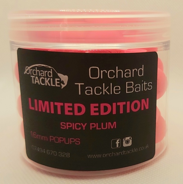 Orchard Tackle Baits Spicy Plum Pop Ups 16mm