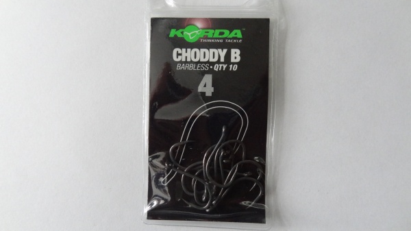 Korda Choddy B Size 4 Barbless Hooks