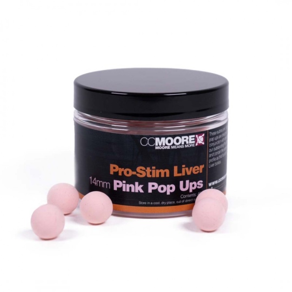 CC Moore Pro Stim Liver Pink Pop Ups 14mm