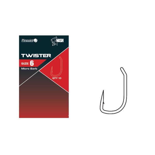 Nash Twister Size 10 Micro Barbed Hook